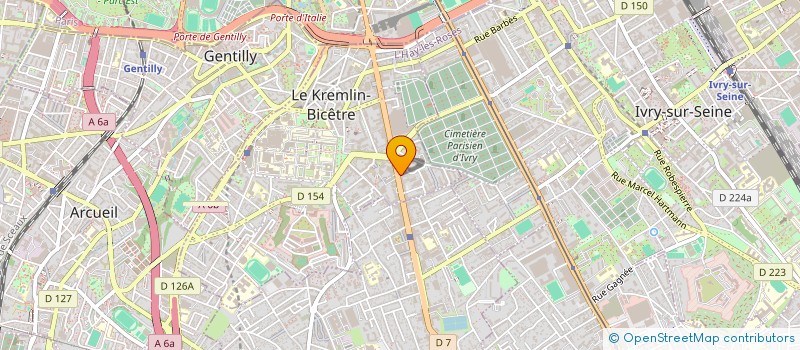 localisation de l'entreprise MADAME ANNIE LE BAUD  LE KREMLIN-BICETRE