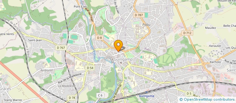 localisation de l'entreprise MADAME ANNIE LE COR  GUINGAMP