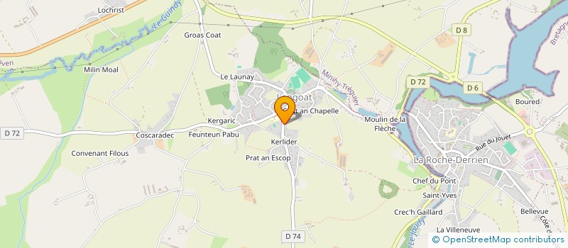 localisation de l'entreprise MADAME ANNIE LE CORFEC  LANGOAT