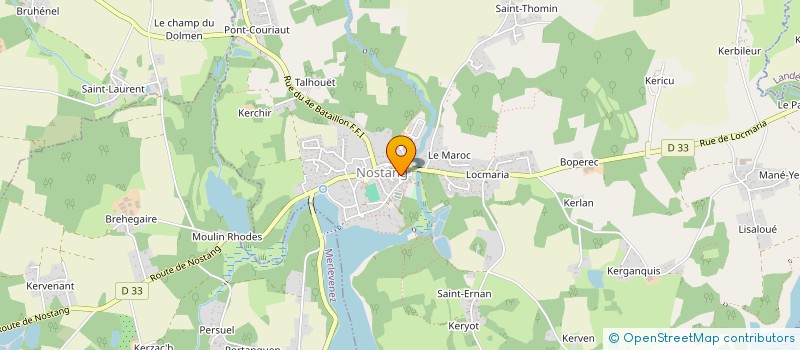 localisation de l'entreprise MADAME ANNIE LE DRAN  LANDAUL