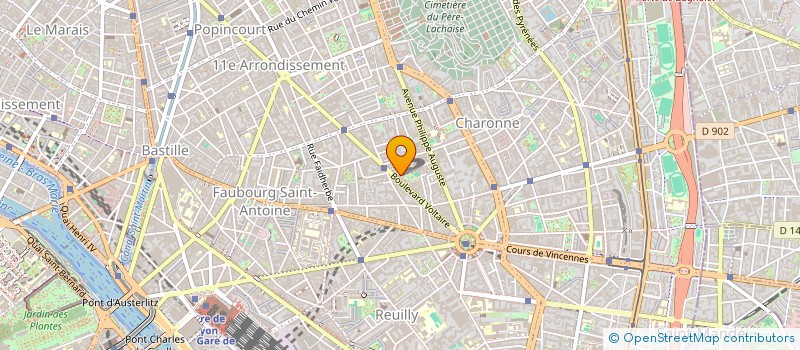 localisation de l'entreprise MADAME ANNIE LE FLOCH à PARIS