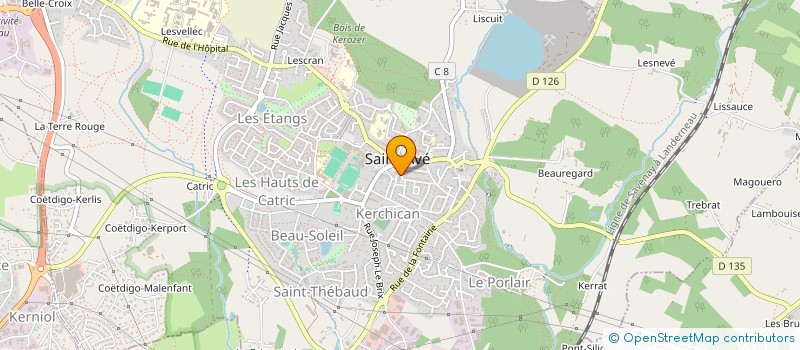 localisation de l'entreprise MADAME ANNIE LE GROUMELLEC  SAINT-AVE