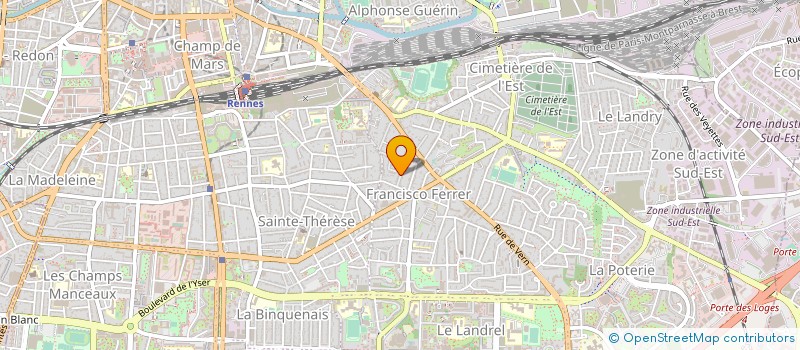 localisation de l'entreprise MADAME ANNIE LE GUYADER à RENNES