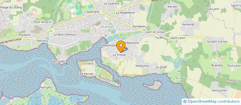 localisation de l'entreprise MADAME ANNIE LE ROUX  RIANTEC