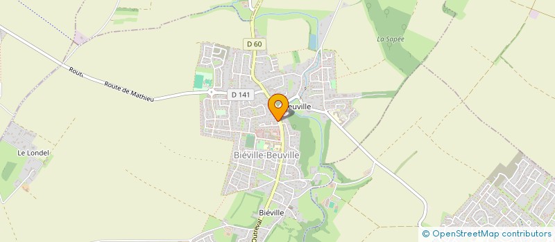 localisation de l'entreprise MADAME ANNIE LECATHELINAIS  BIEVILLE-BEUVILLE