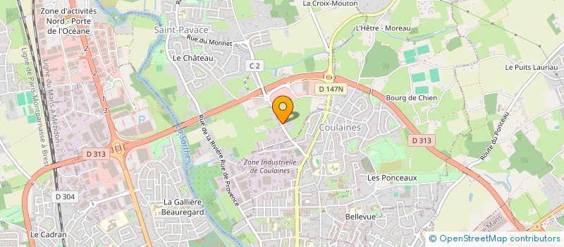 localisation de l'entreprise MADAME ANNIE LECOMTE  SAINT-PAVACE