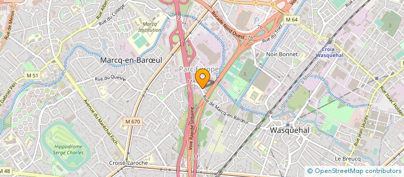 localisation de l'entreprise MADAME ANNIE LEDEZ  WASQUEHAL