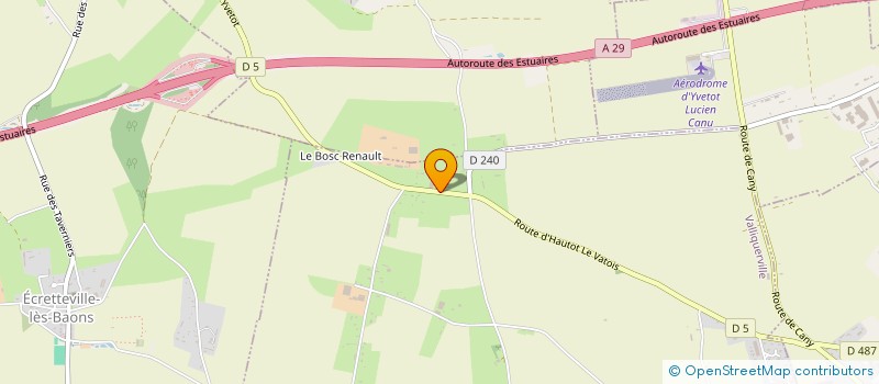 localisation de l'entreprise MADAME ANNIE LEFEBVRE  VALLIQUERVILLE