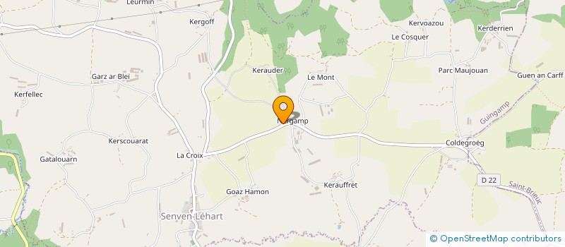 localisation de l'entreprise MADAME ANNIE LEFEVRE  SENVEN-LEHART