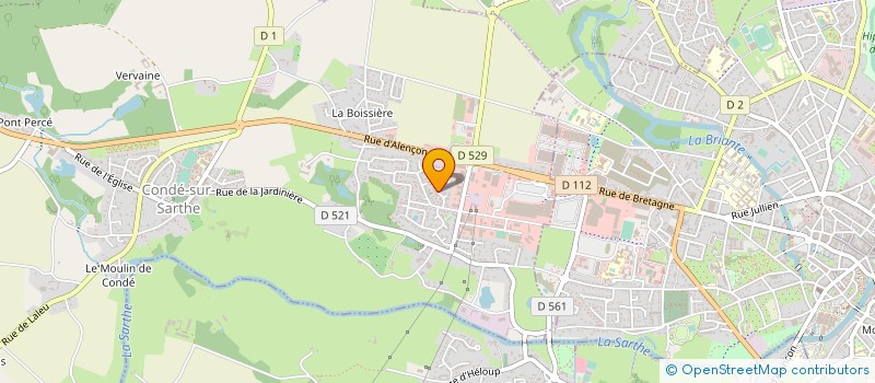localisation de l'entreprise MADAME ANNIE LEGEAY à CONDE-SUR-SARTHE