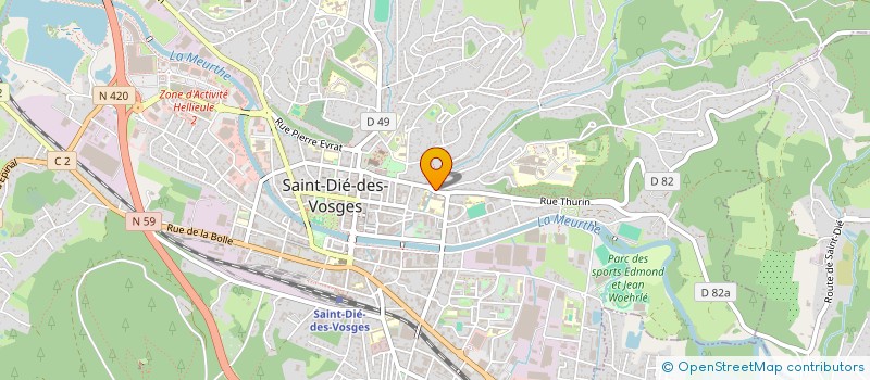localisation de l'entreprise MADAME ANNIE LEGRAND à SAINT-DIE-DES-VOSGES