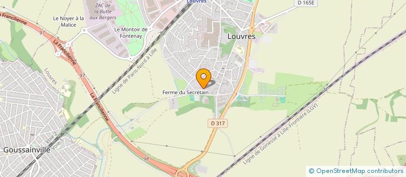 localisation de l'entreprise MADAME ANNIE LEGRAND à LOUVRES