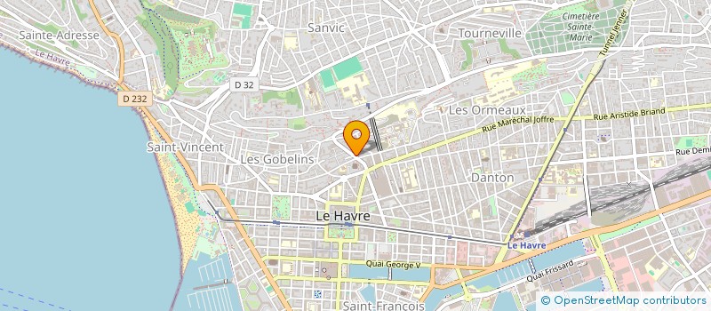 localisation de l'entreprise MADAME ANNIE LEGRAVEREND à LE HAVRE