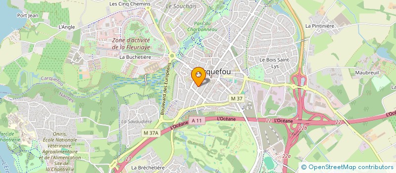 localisation de l'entreprise MADAME ANNIE LERAT  CARQUEFOU