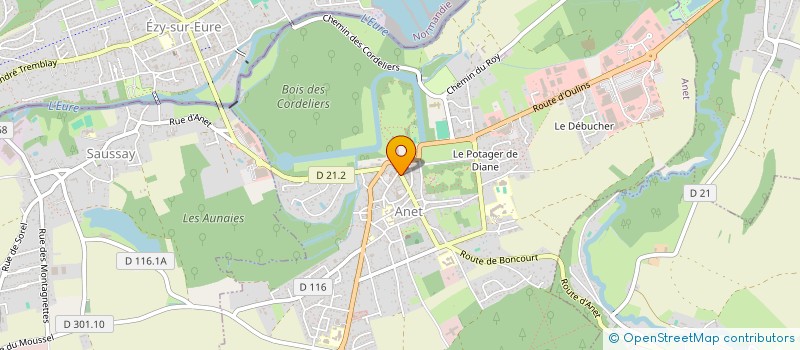 localisation de l'entreprise MADAME ANNIE LEROUX à ANET