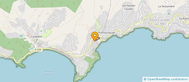 localisation de l'entreprise MADAME ANNIE LESBROS à LE LAVANDOU