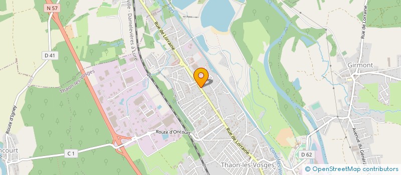 localisation de l'entreprise MADAME ANNIE LESTRADE  THAON-LES-VOSGES