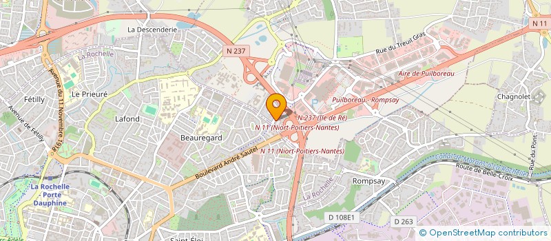 localisation de l'entreprise MADAME ANNIE LESVEQUE  PUILBOREAU