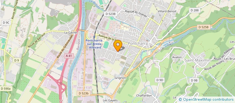 localisation de l'entreprise MADAME ANNIE LETOMBE  LE TOUVET