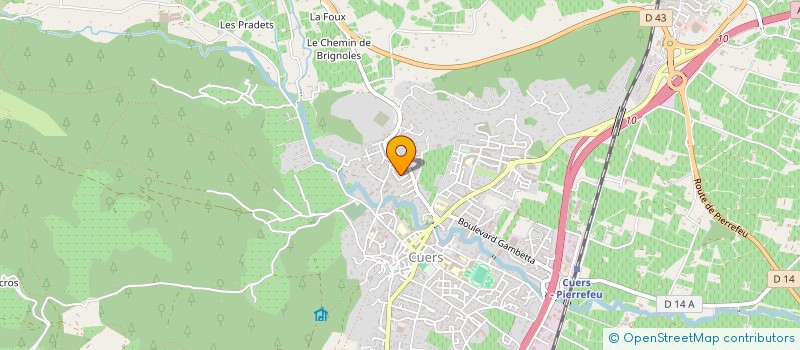 localisation de l'entreprise MADAME ANNIE LEVAVASSEUR à CUERS