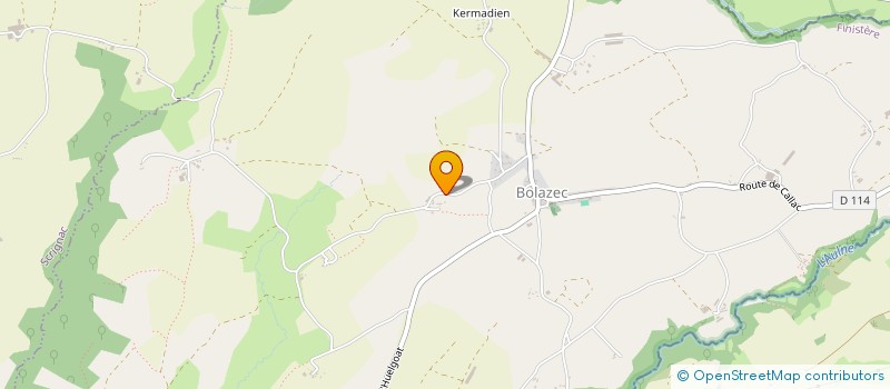 localisation de l'entreprise MADAME ANNIE LEYJOUR  BOLAZEC