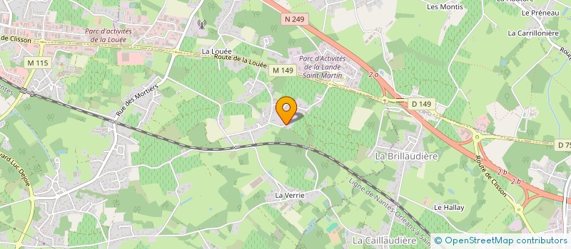 localisation de l'entreprise MADAME ANNIE LHERMITE à VERTOU