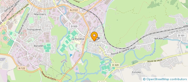 localisation de l'entreprise MADAME ANNIE LIM à ARPAJON-SUR-CERE