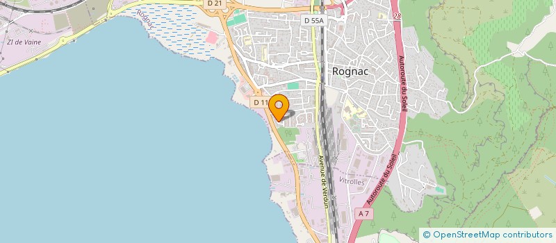 localisation de l'entreprise MADAME ANNIE LION  ROGNAC