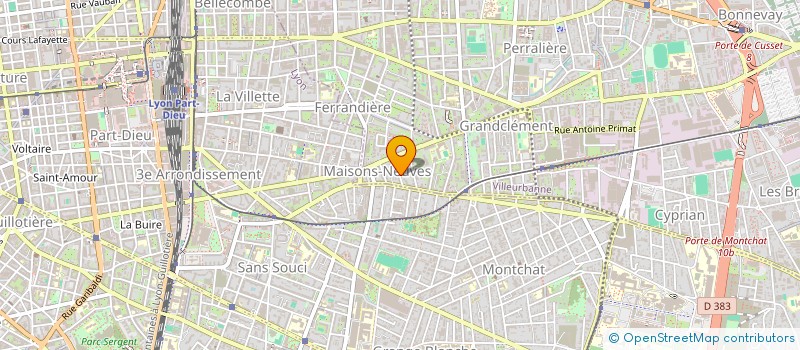 localisation de l'entreprise MADAME ANNIE LLIEPEZ  VILLEURBANNE