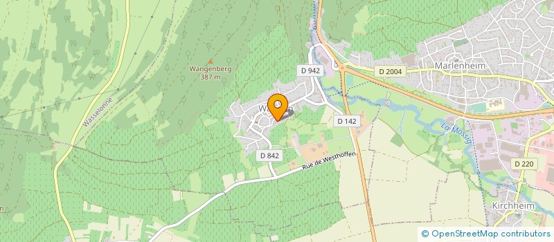 localisation de l'entreprise MADAME ANNIE LORENTZ  WANGEN