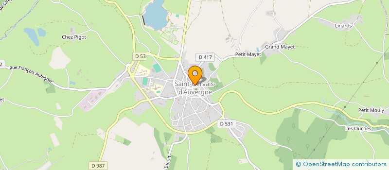 localisation de l'entreprise MADAME ANNIE LORET  SAINT-GERVAIS-D'AUVERGNE