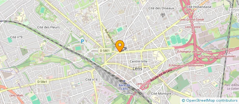 localisation de l'entreprise MADAME ANNIE LORTHIOIR  LENS