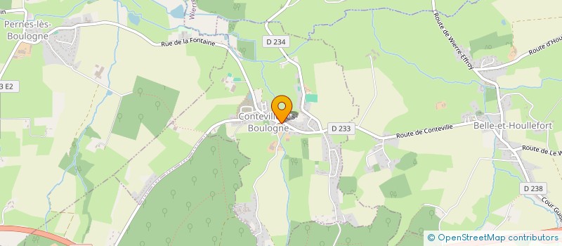 localisation de l'entreprise MADAME ANNIE MAILLARD  CONTEVILLE-LES-BOULOGNE