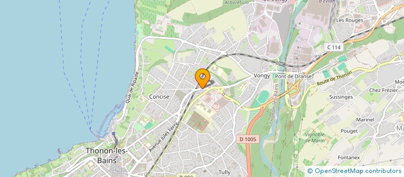 localisation de l'entreprise MADAME ANNIE MAISAN à THONON-LES-BAINS