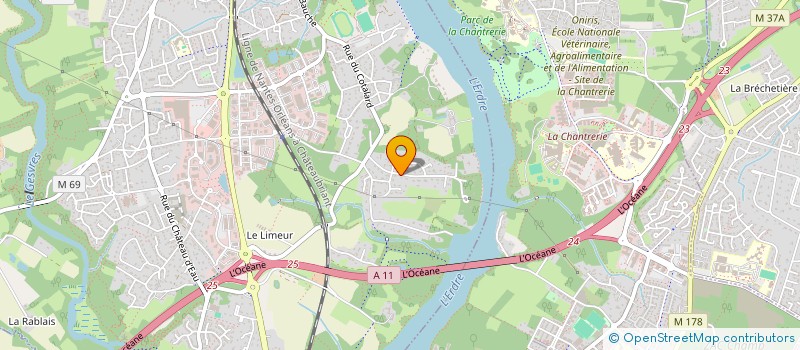 localisation de l'entreprise MADAME ANNIE MALHERRE  LA CHAPELLE-SUR-ERDRE