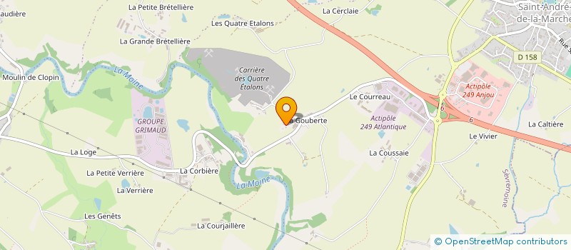 localisation de l'entreprise MADAME ANNIE MANCEAU  SEVREMOINE