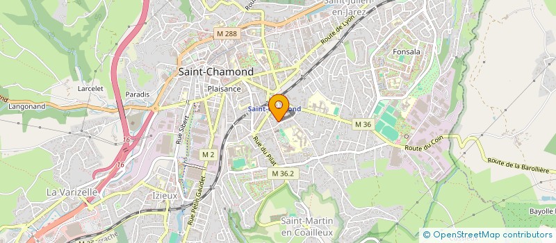 localisation de l'entreprise MADAME ANNIE MATHIAS à SAINT-CHAMOND