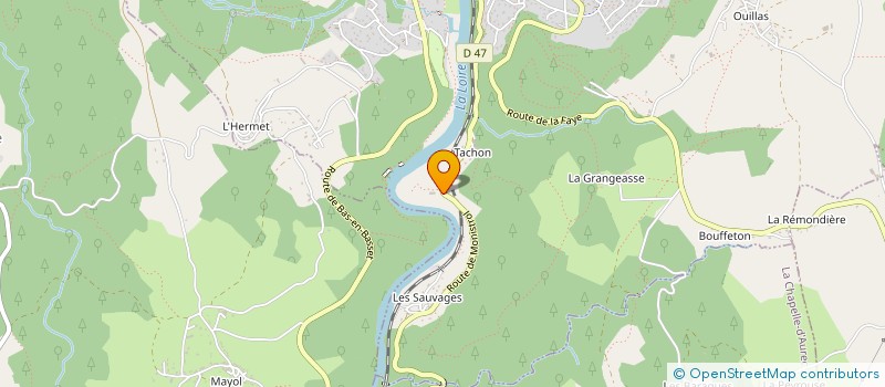 localisation de l'entreprise MADAME ANNIE MATHIEU  AUREC-SUR-LOIRE