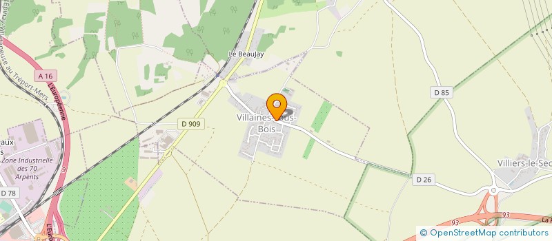 localisation de l'entreprise MADAME ANNIE MATHIEU  VILLAINES-SOUS-BOIS