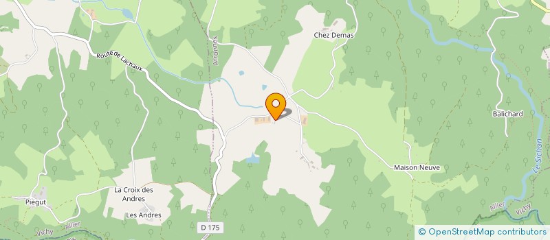 localisation de l'entreprise MADAME ANNIE MATICHARD  LE MAYET DE MONTAGNE