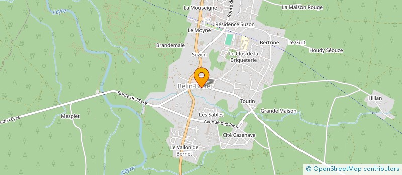 localisation de l'entreprise MADAME ANNIE MEILLARD  BELIN-BELIET