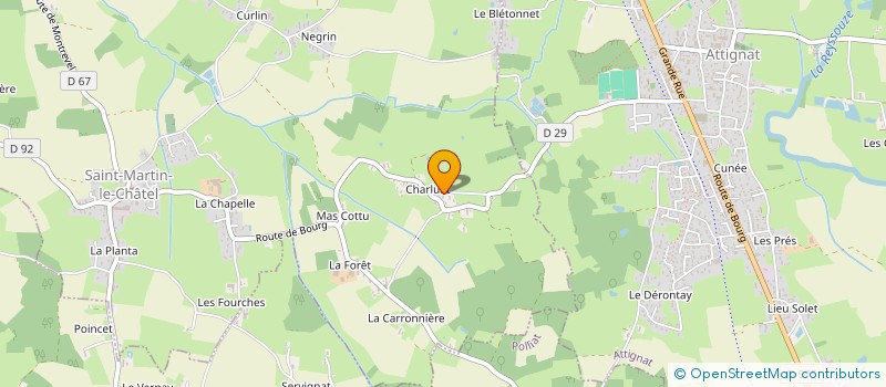 localisation de l'entreprise MADAME ANNIE MERLE  SAINT-MARTIN-LE-CHATEL