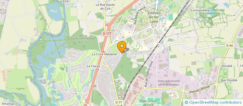 localisation de l'entreprise MADAME ANNIE MESLIN  BRUZ