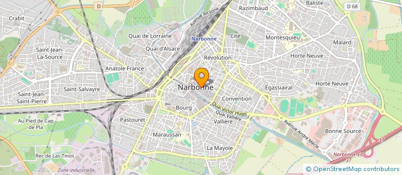 localisation de l'entreprise MADAME ANNIE MESTRE  NARBONNE