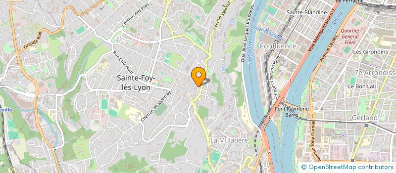 localisation de l'entreprise MADAME ANNIE MEUNIER  SAINTE-FOY-LES-LYON