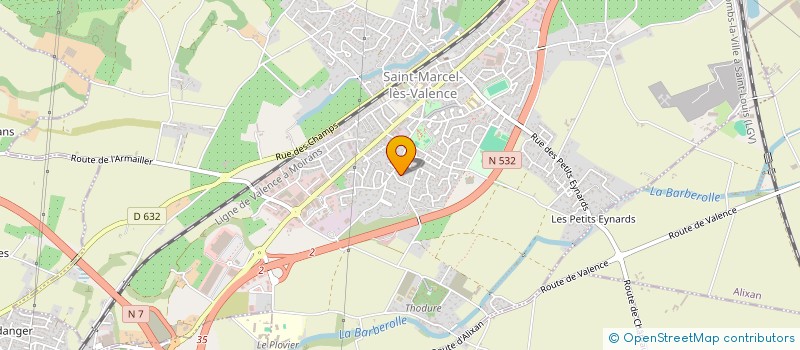 localisation de l'entreprise MADAME ANNIE MICHEL-DIT-BARON à SAINT-MARCEL-LES-VALENCE