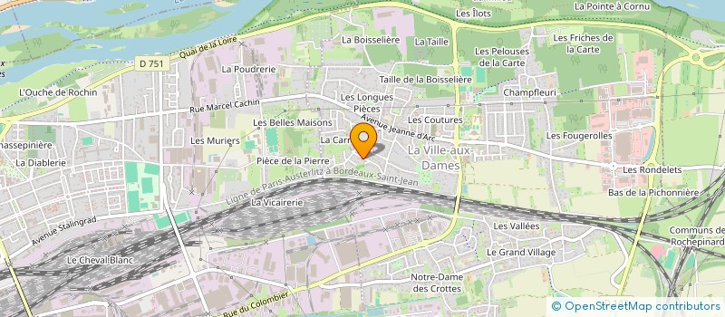 localisation de l'entreprise MADAME ANNIE MICHELE BERTON  LA VILLE-AUX-DAMES