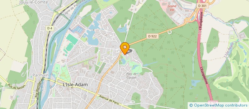 localisation de l'entreprise MADAME ANNIE MINISCLOU  L'ISLE-ADAM