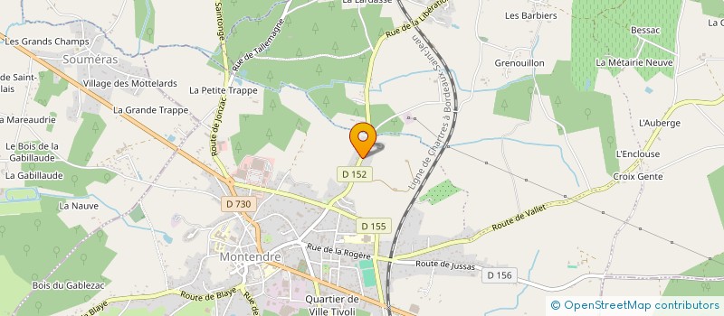 localisation de l'entreprise MADAME ANNIE MOMMOLIN  MONTENDRE