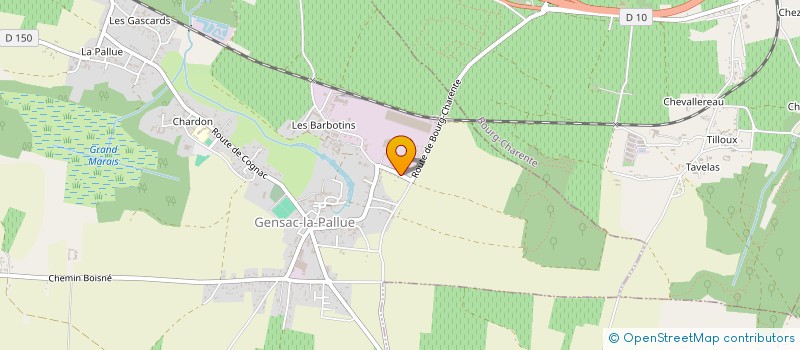 localisation de l'entreprise MADAME ANNIE MONTENONT à GENSAC-LA-PALLUE
